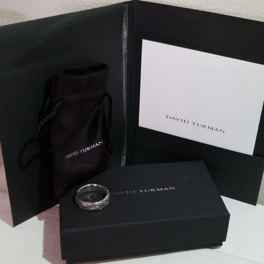 David Yurman sterling silver Waves Band